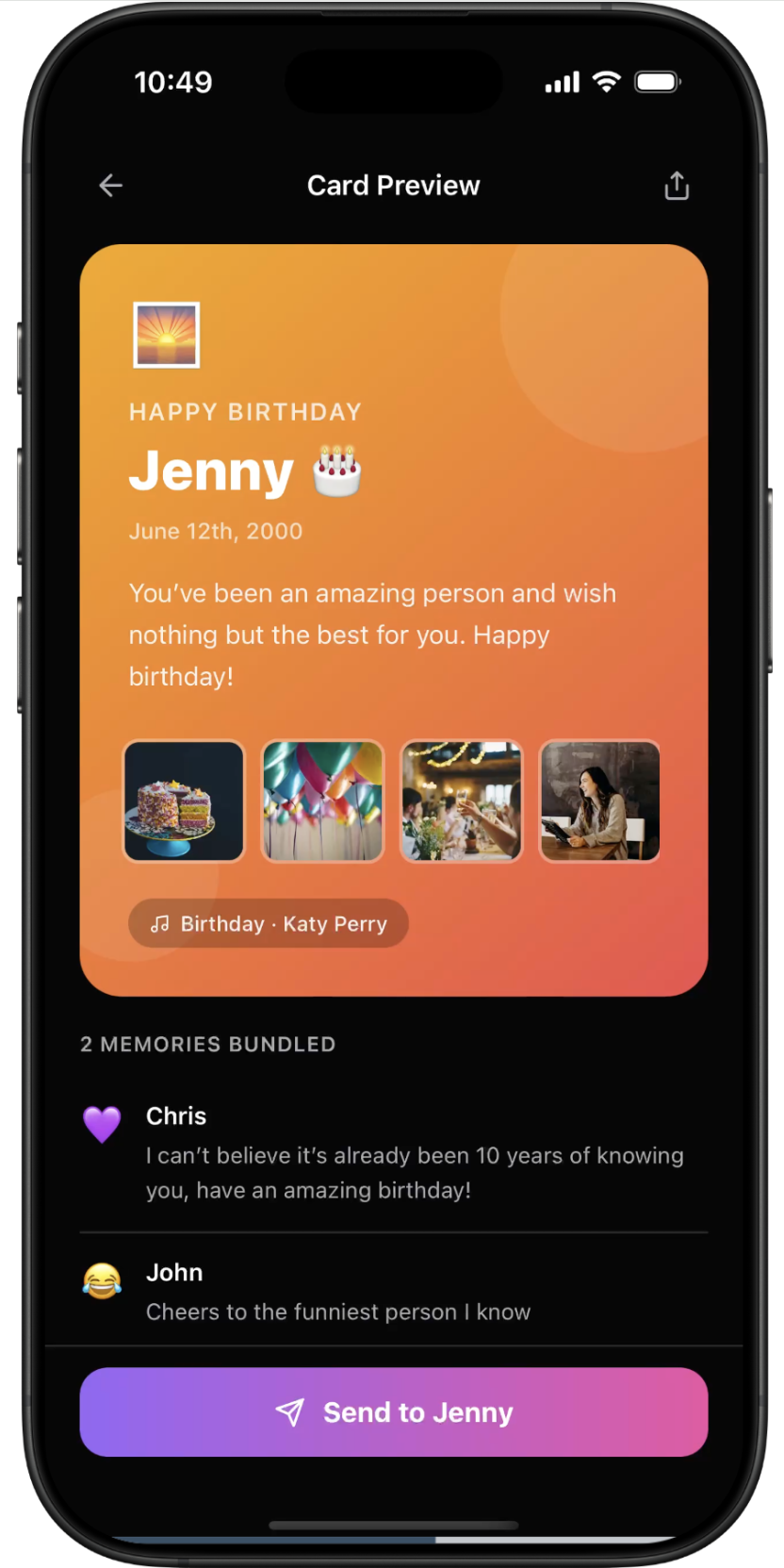 Bloom Cards — screen 1