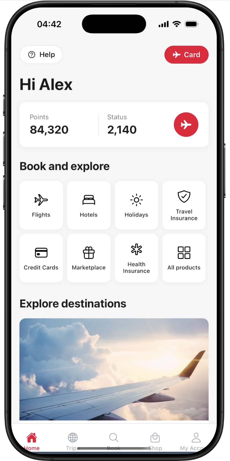 SkyRewards — screen 2