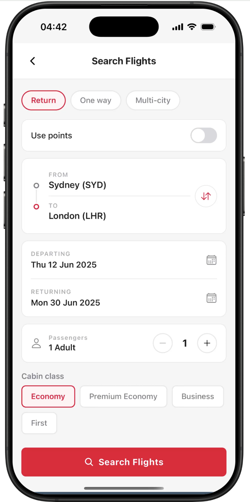 SkyRewards — screen 3