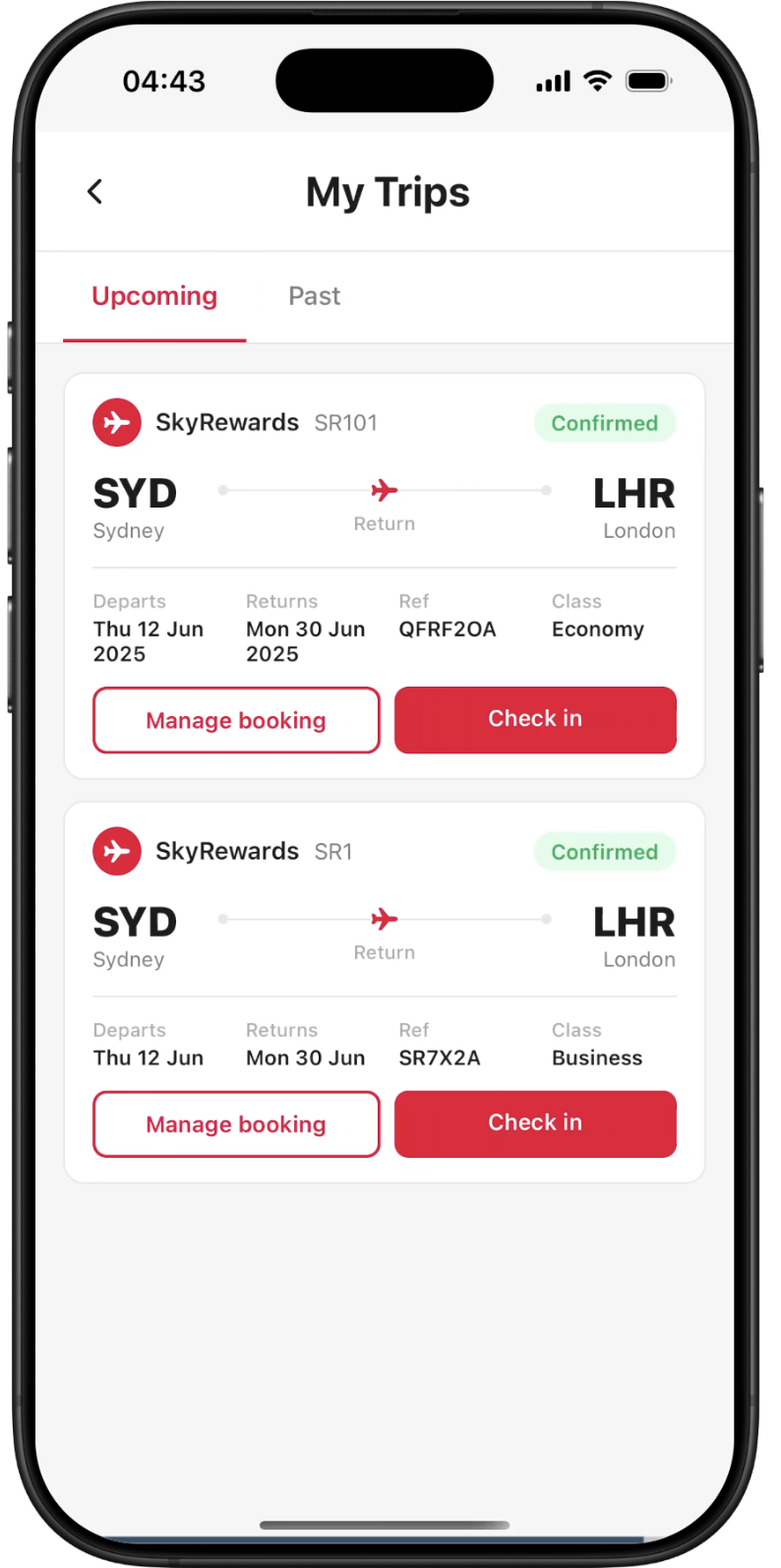 SkyRewards — screen 4