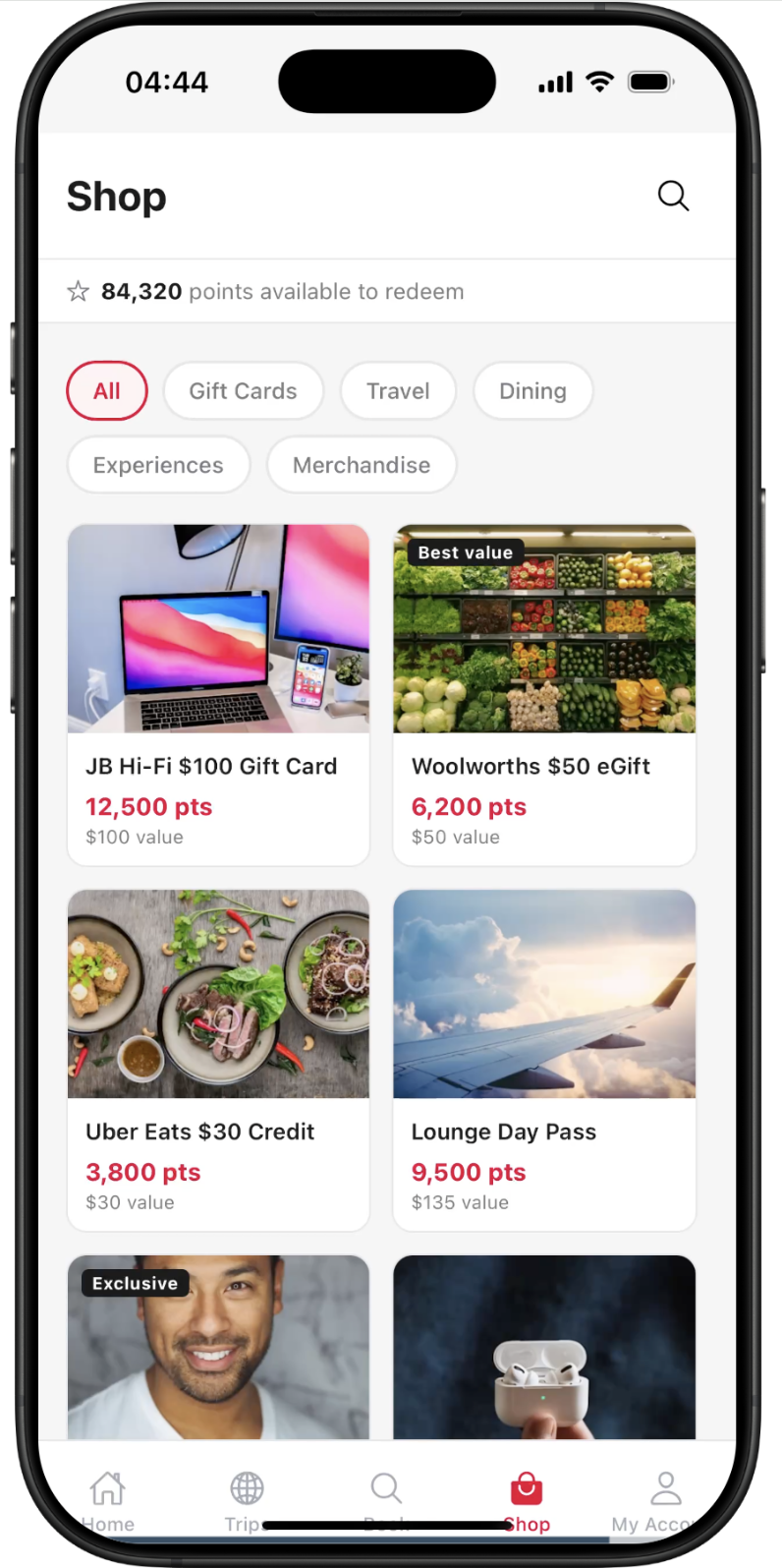 SkyRewards — screen 5